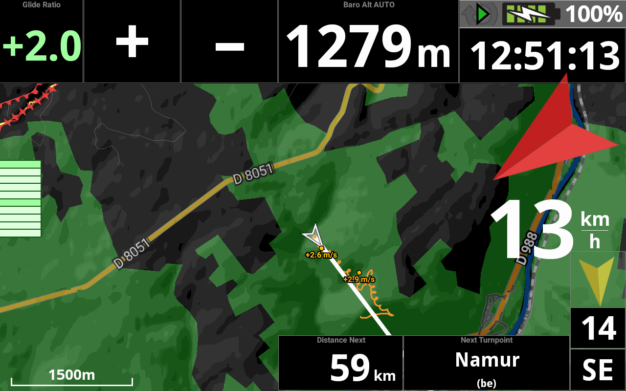 Easy map AIR³ AIR3: All in one android rugged flight instrument