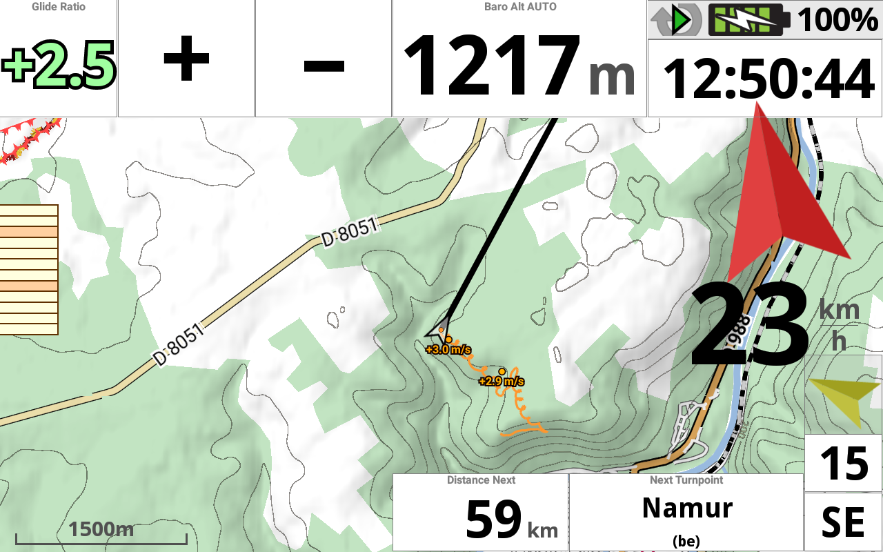 AIR³ Vario GPS android tab