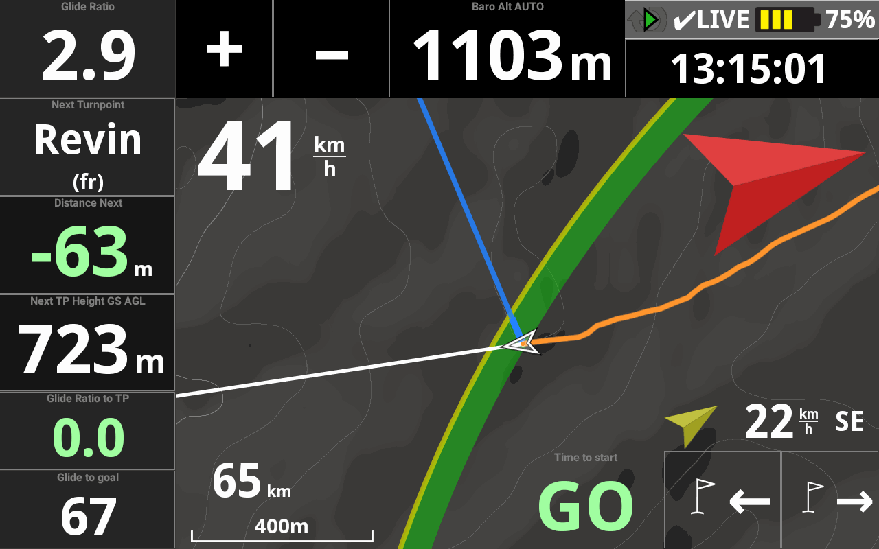 expert compe AIR³ Vario GPS android tab
