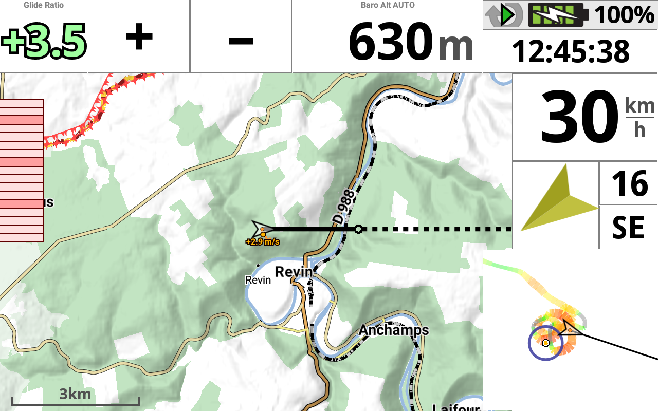 AIR³ Vario GPS android tab