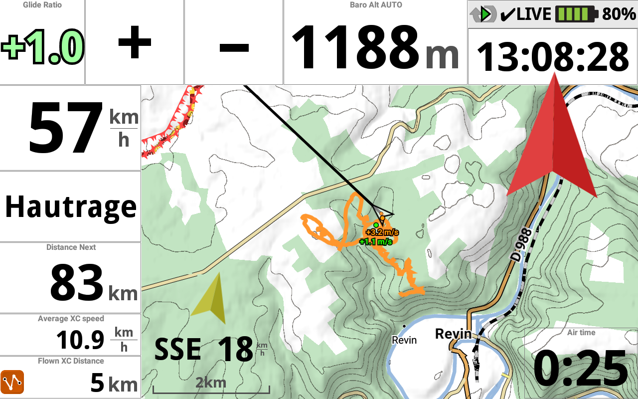 AIR³ Vario GPS android tab