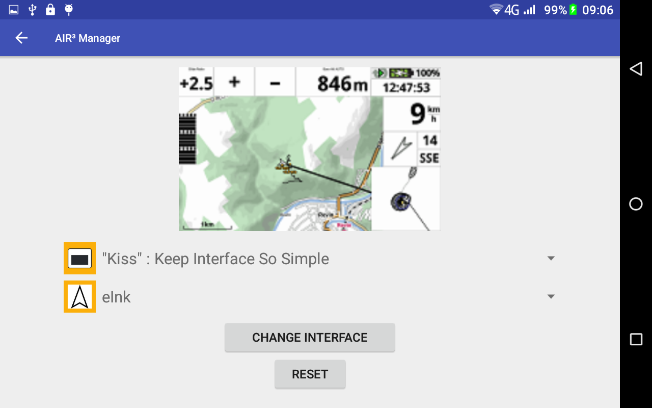 AIR³ Vario GPS android tab