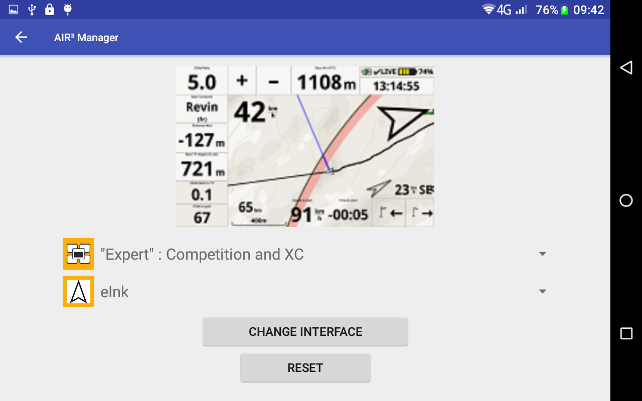 AIR³ Vario GPS android tab