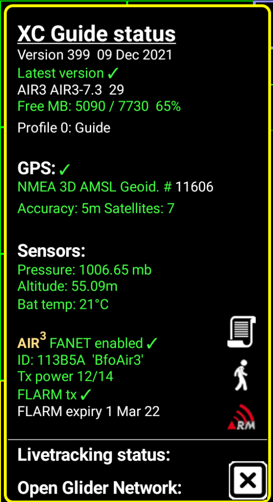 XC Guide specificities for AIR³ & XCTrack - AIR³