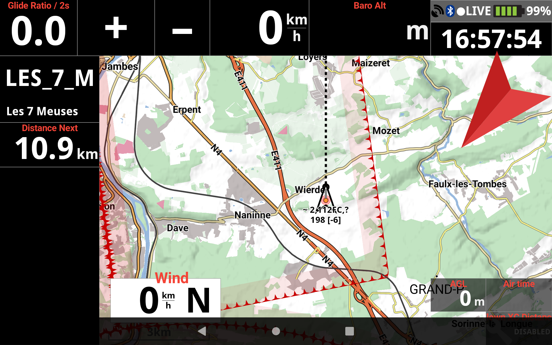 Flarm ID on map