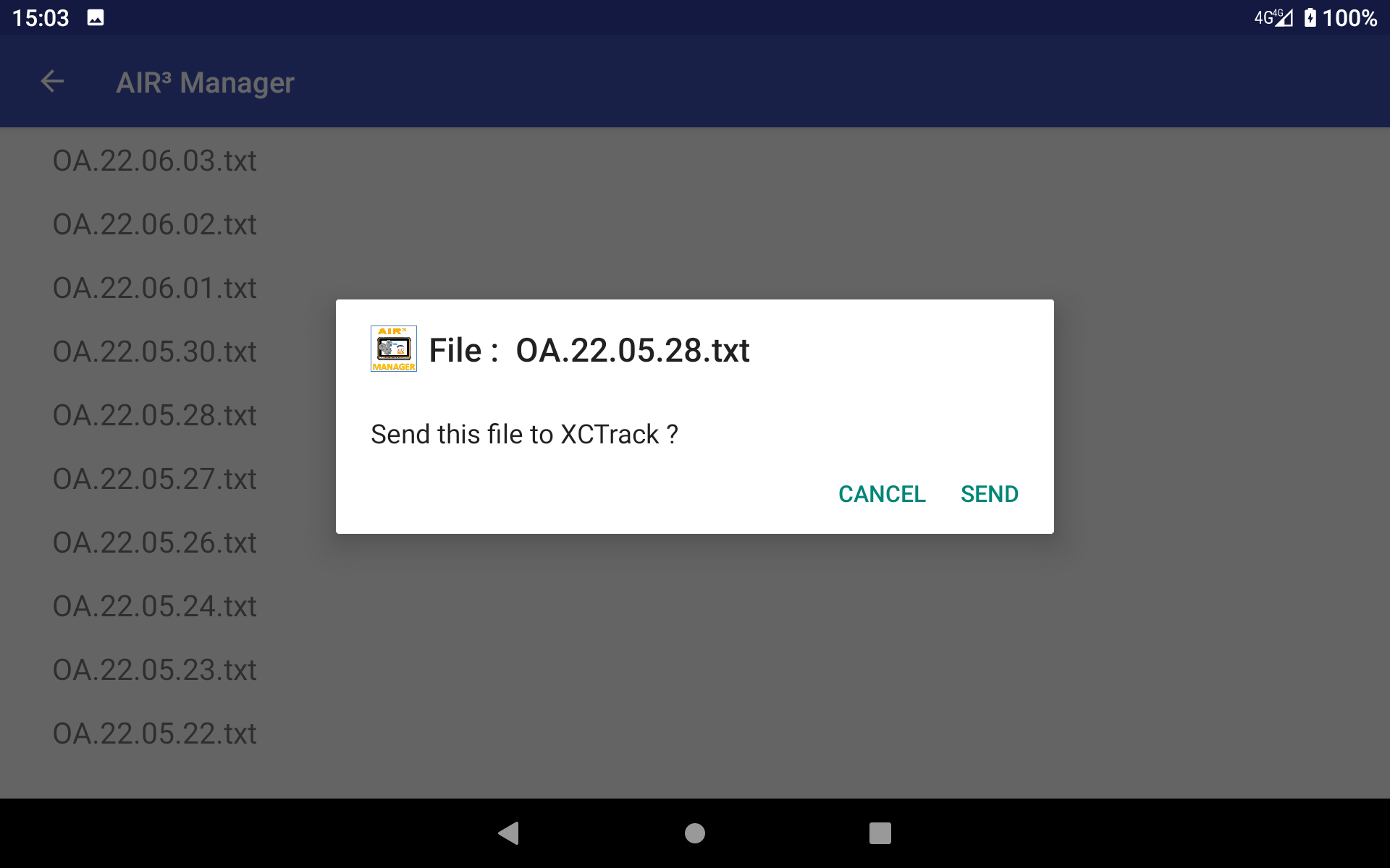File list air3 manager