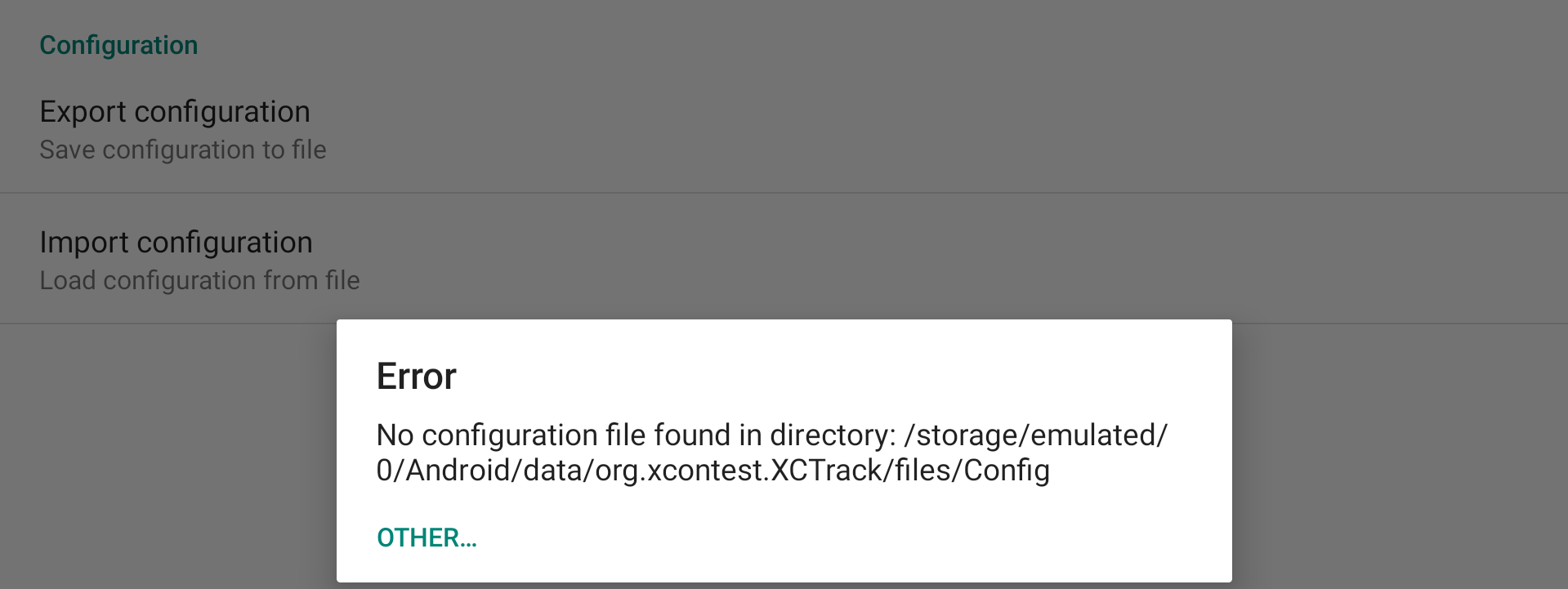 Import no files