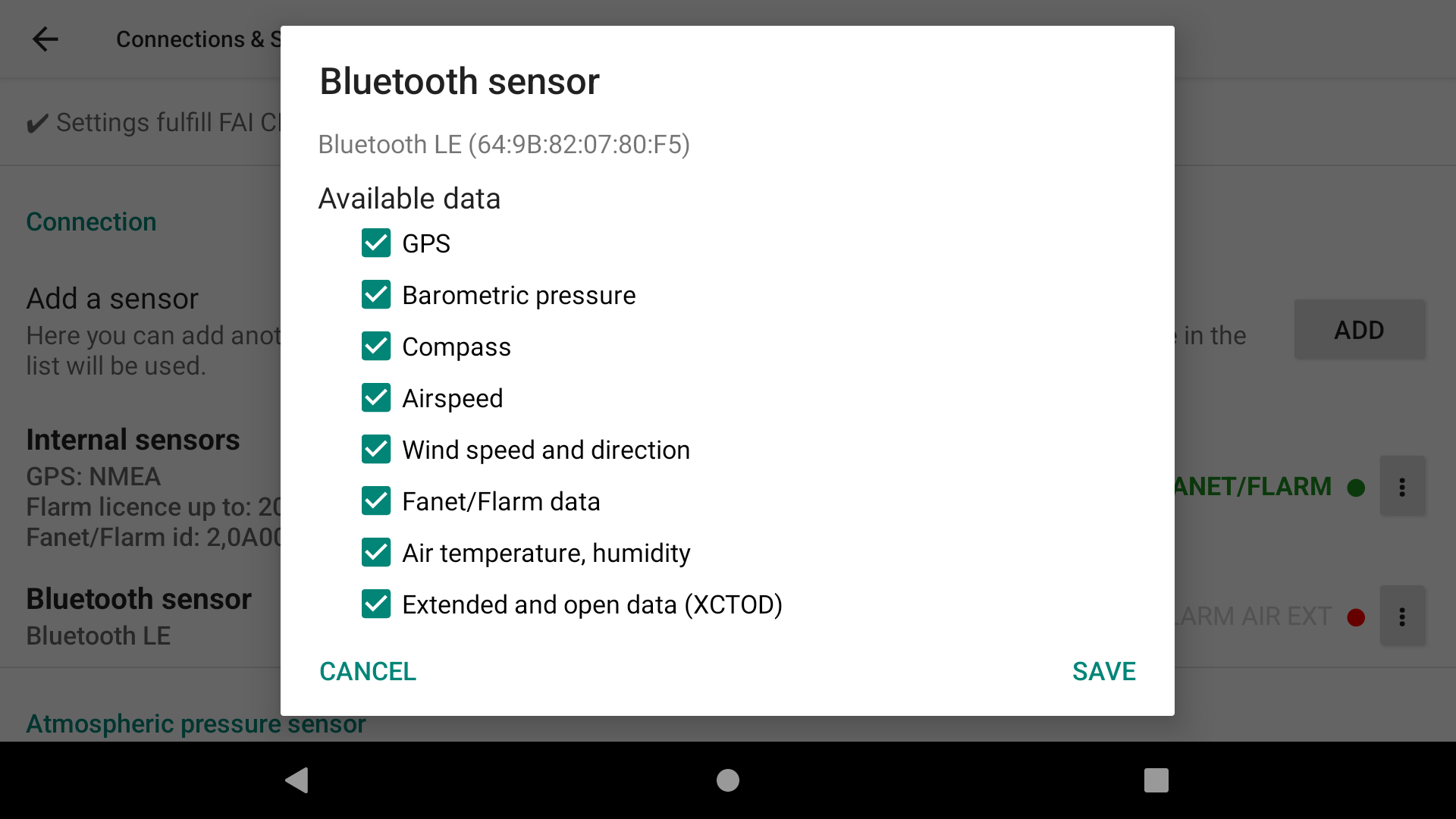 New external sensors