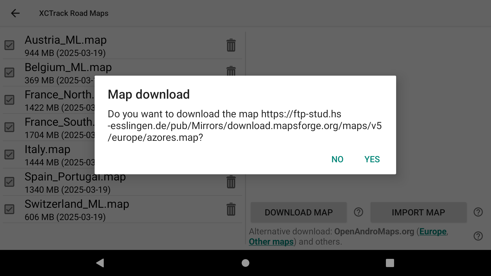 map download