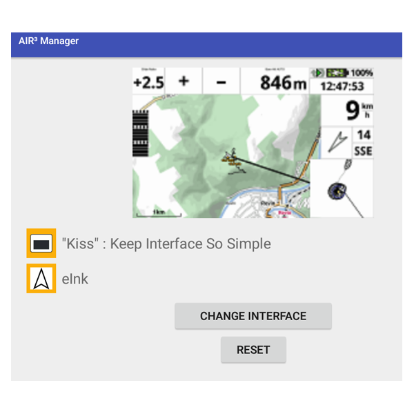 AIR³ Manager Vario GPS android tab